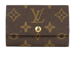 Louis Vuitton Key Pouch, Canvas, Mono, 3*